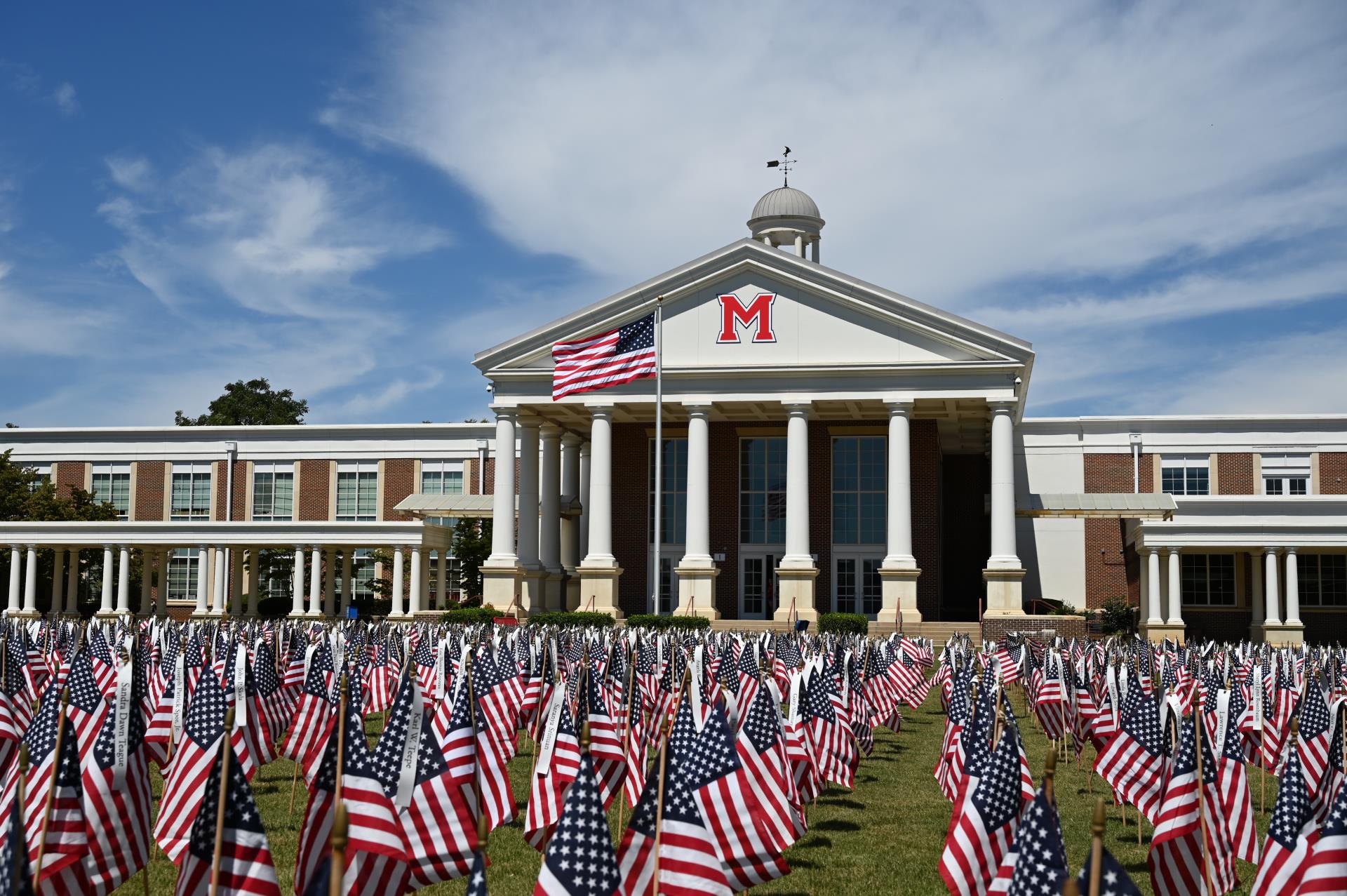 Milton High Flags wide