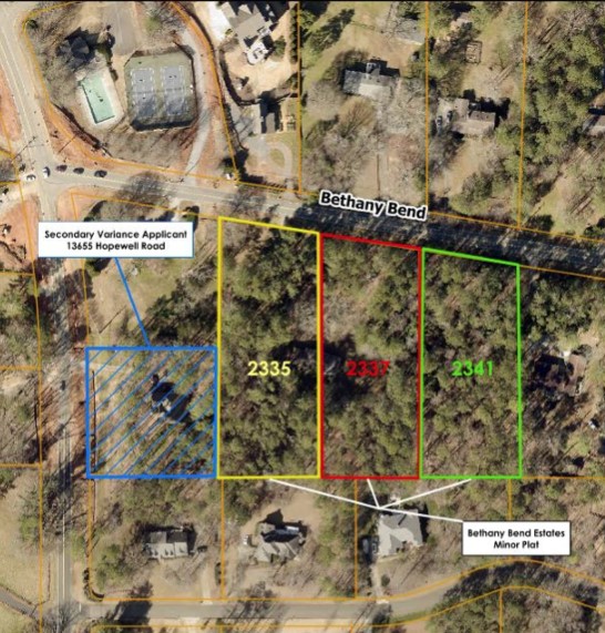 Bethany Bend overhead map