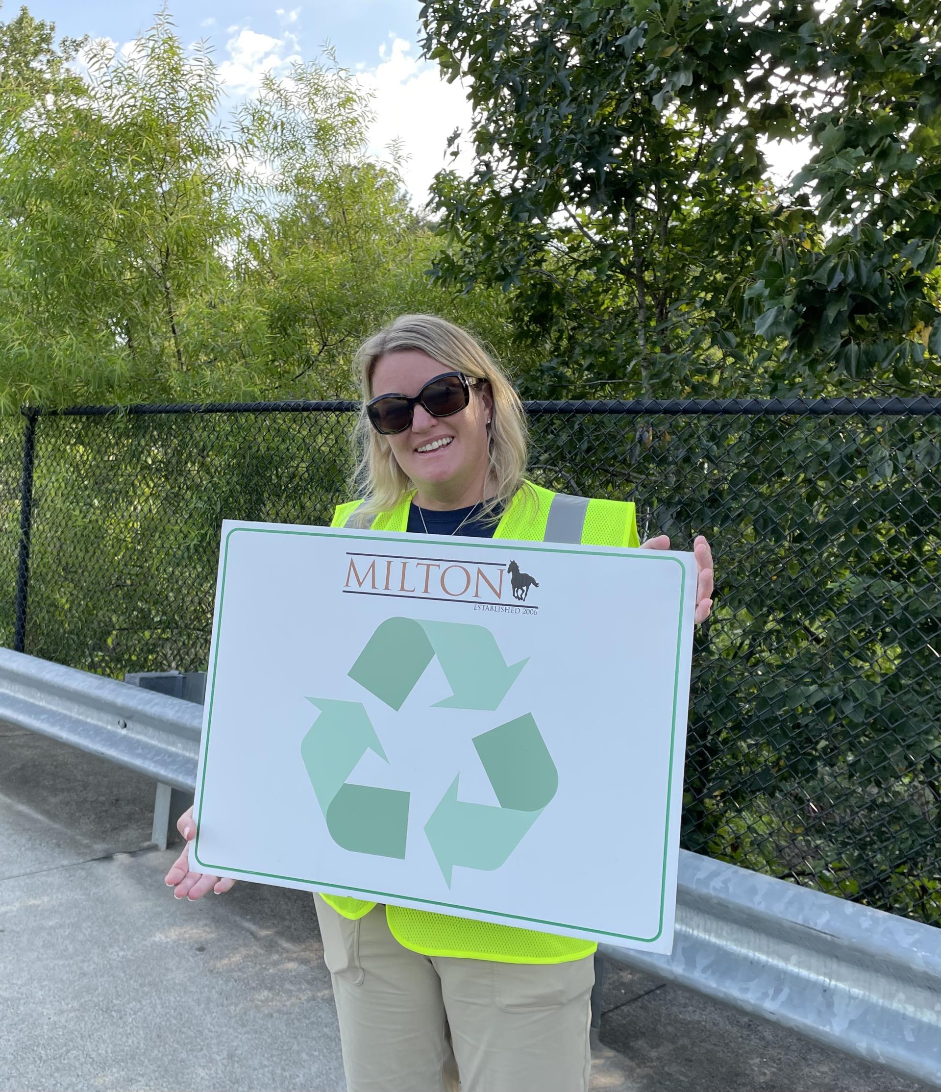 Volunteer Recycle Sign