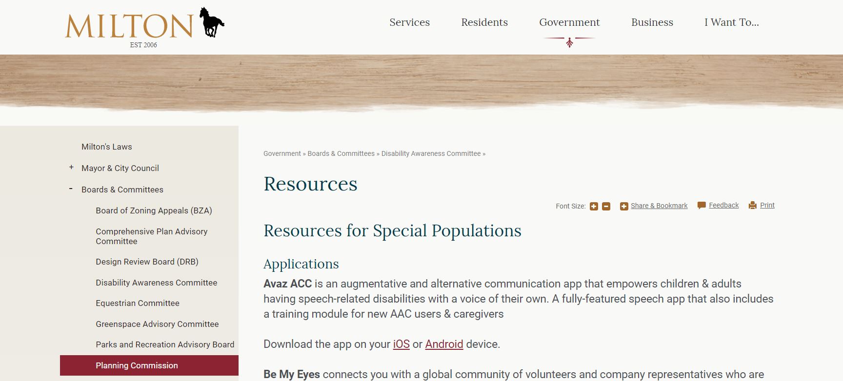 MDAC Resources Screengrab