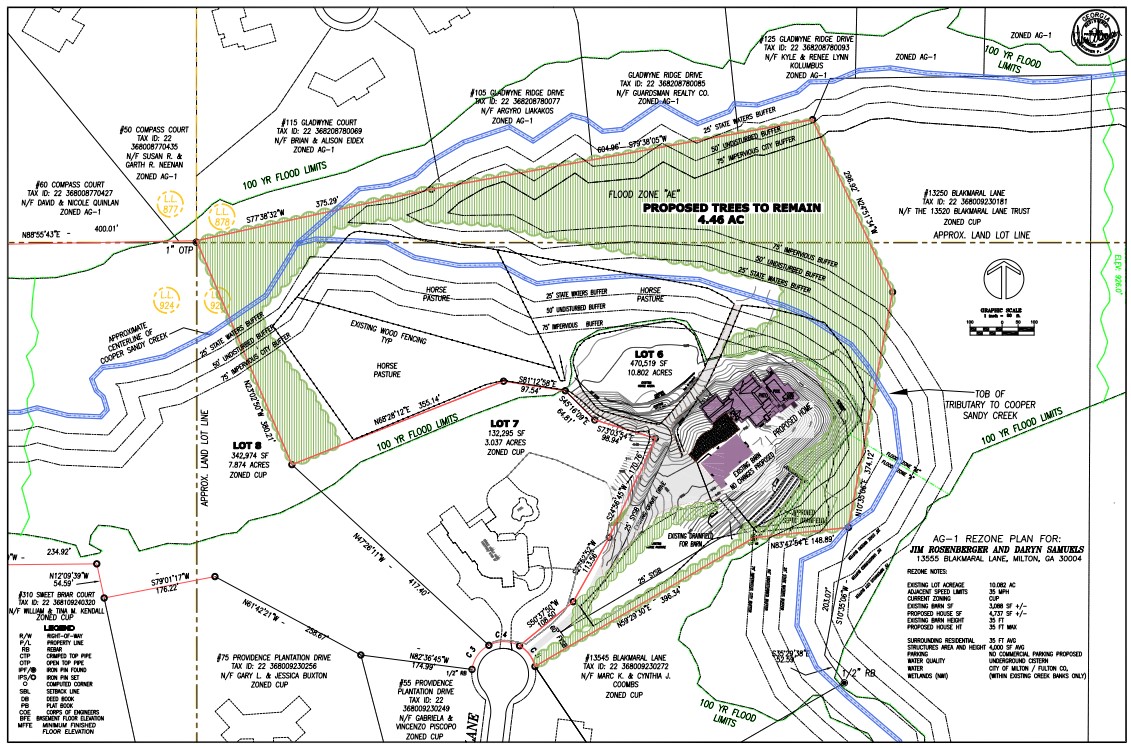 Blakmaral Lane suggested plat details