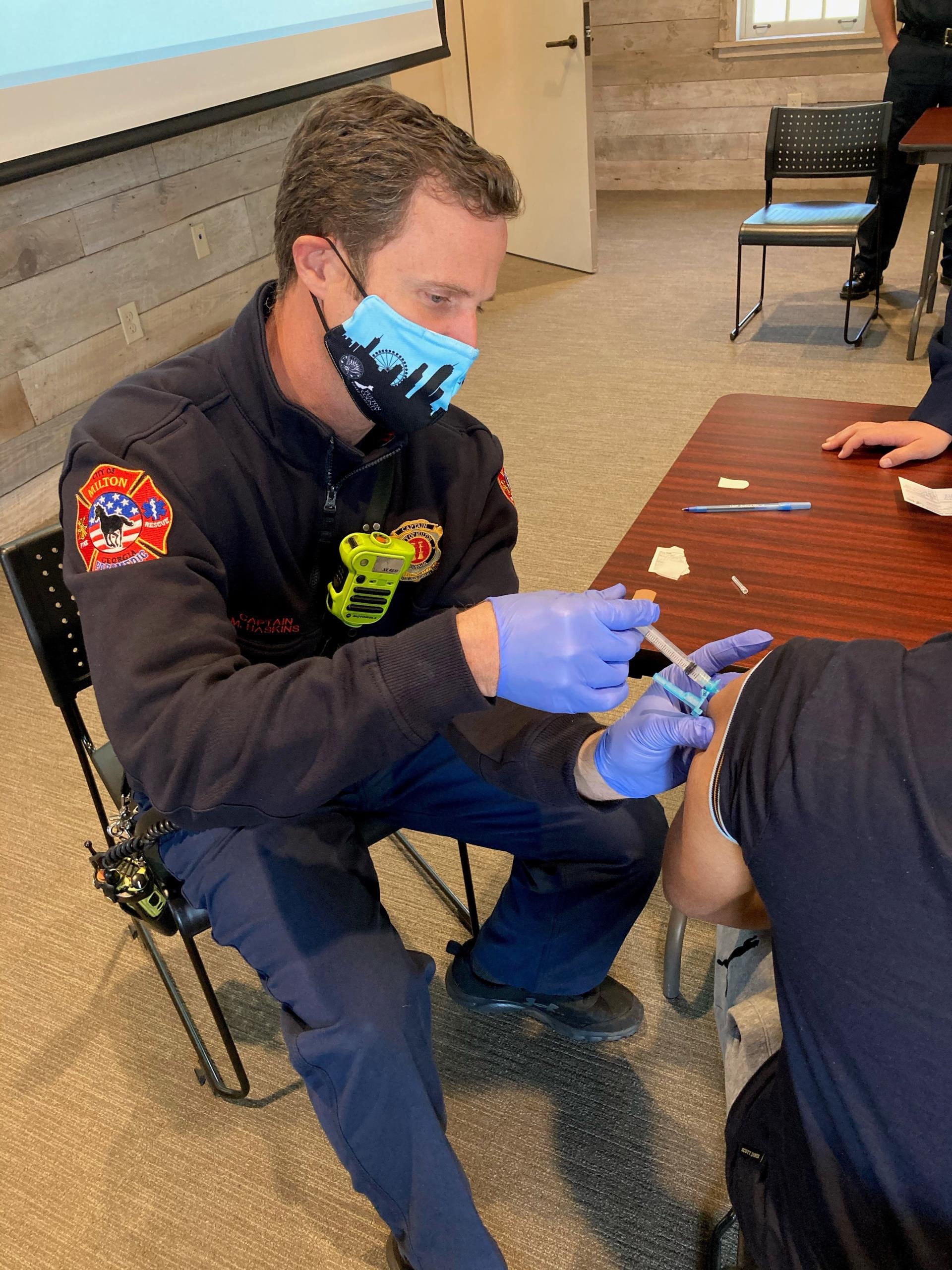 firefighter haskins vaccine