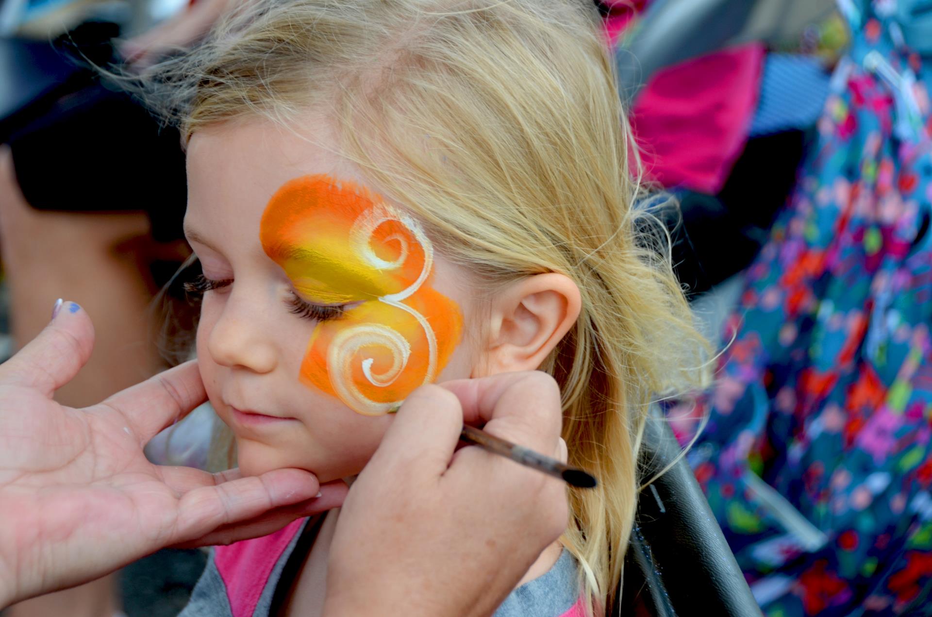 Crabapple Fest face paint butterfly