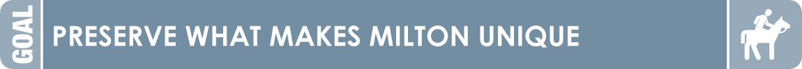 Preserve What Makes Milton Unique