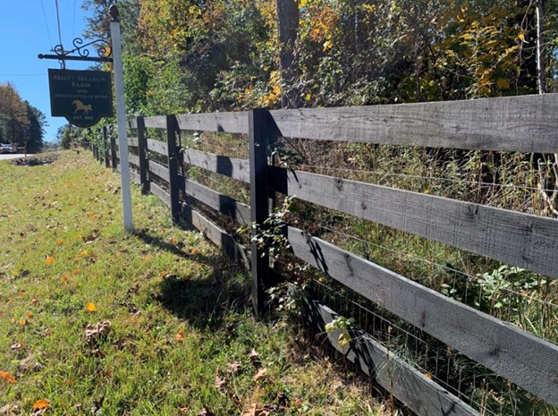 equestrian fence with wire closeup