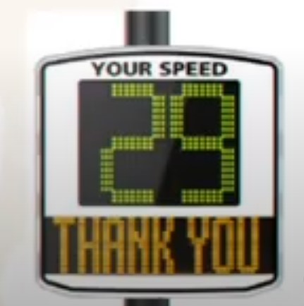 speed limit electronic sign