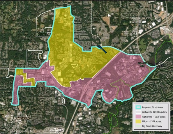 map area covered under master plan joint