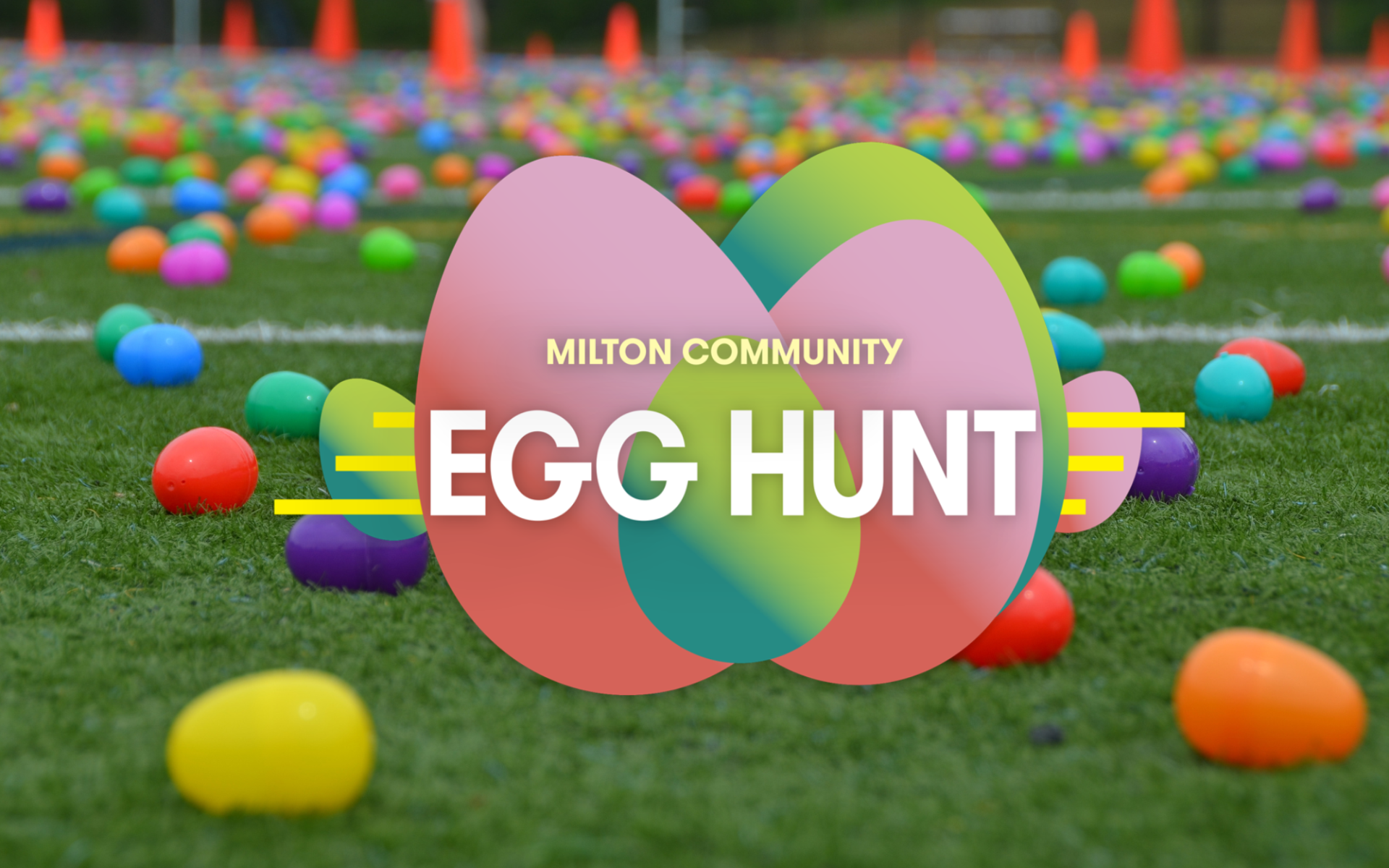 Milton Community Egg Hunt field background