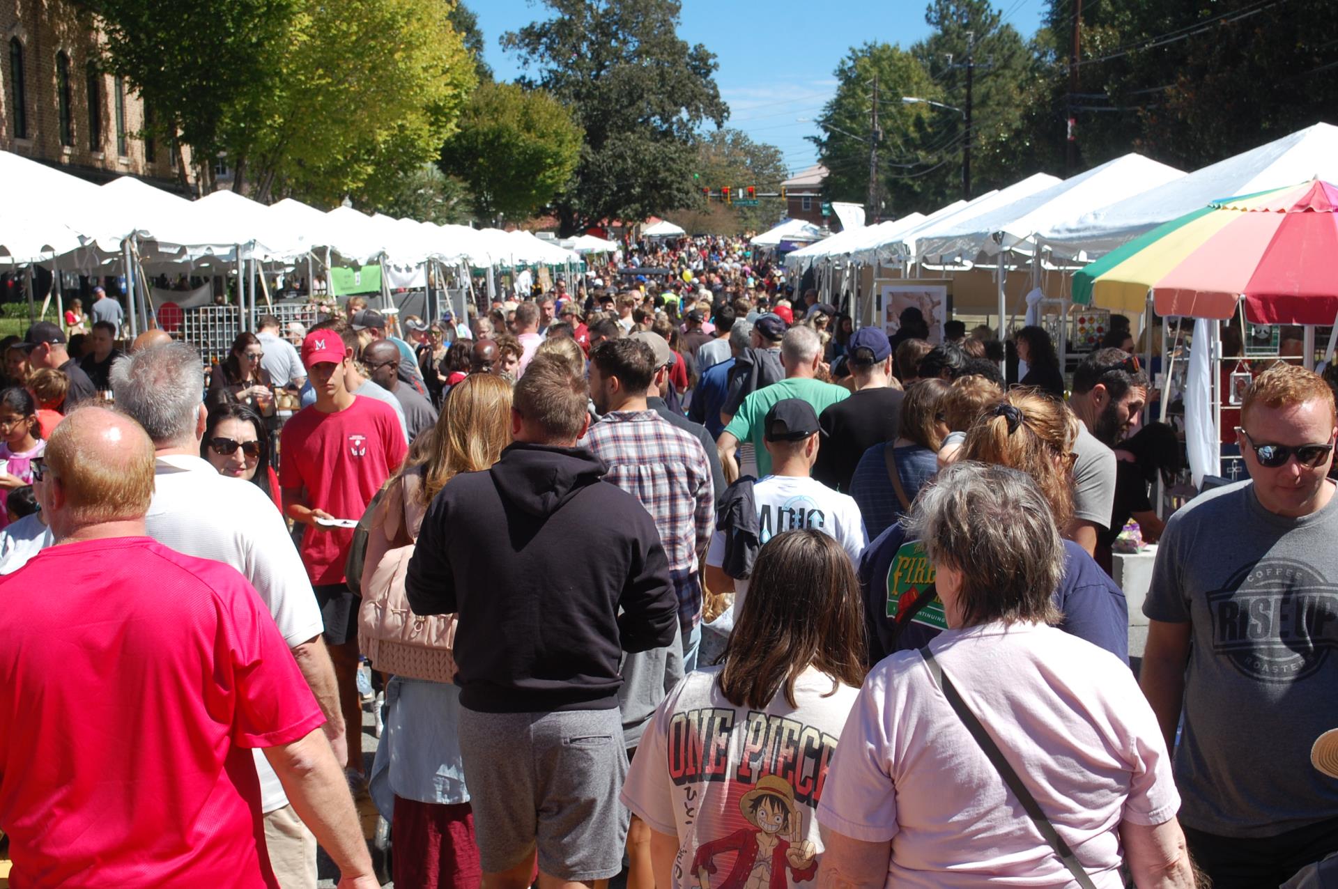 Crabapple Fest tight crowd shot