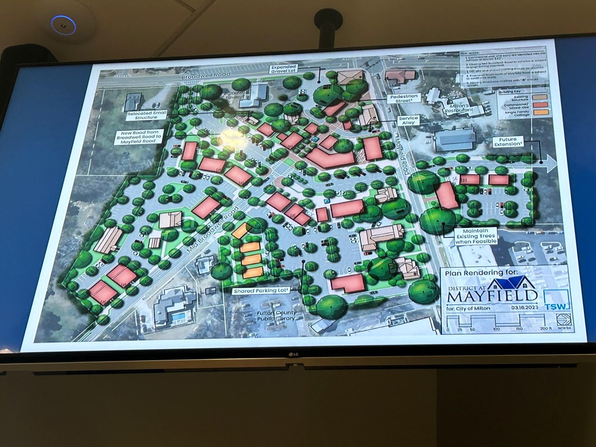 District of Mayfield concept plan