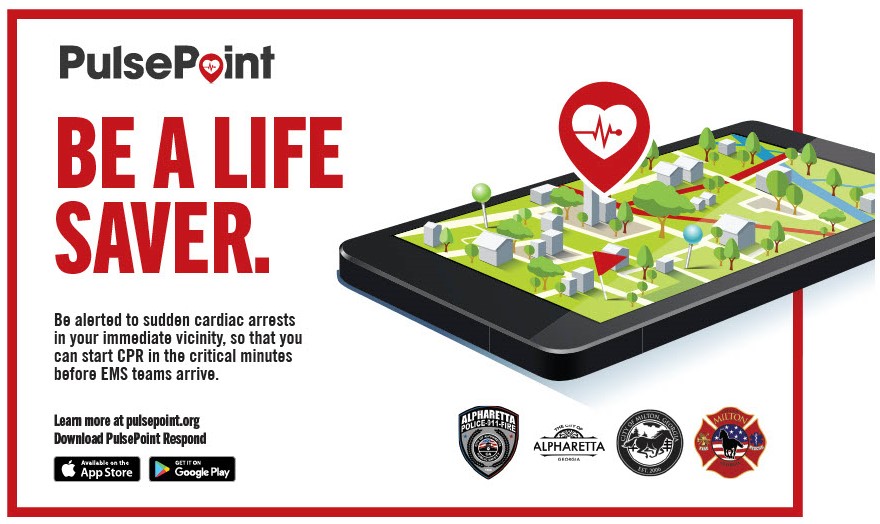 Pulsepoint Be a Life Saver branded graphic