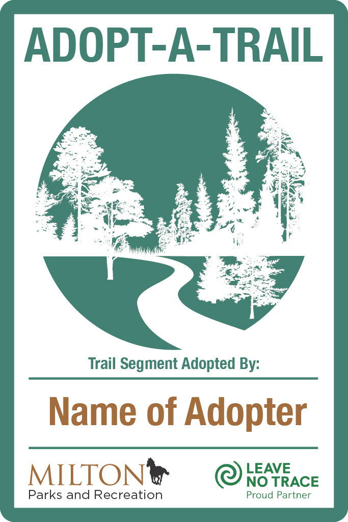 Updated.Adopt a Trail sign