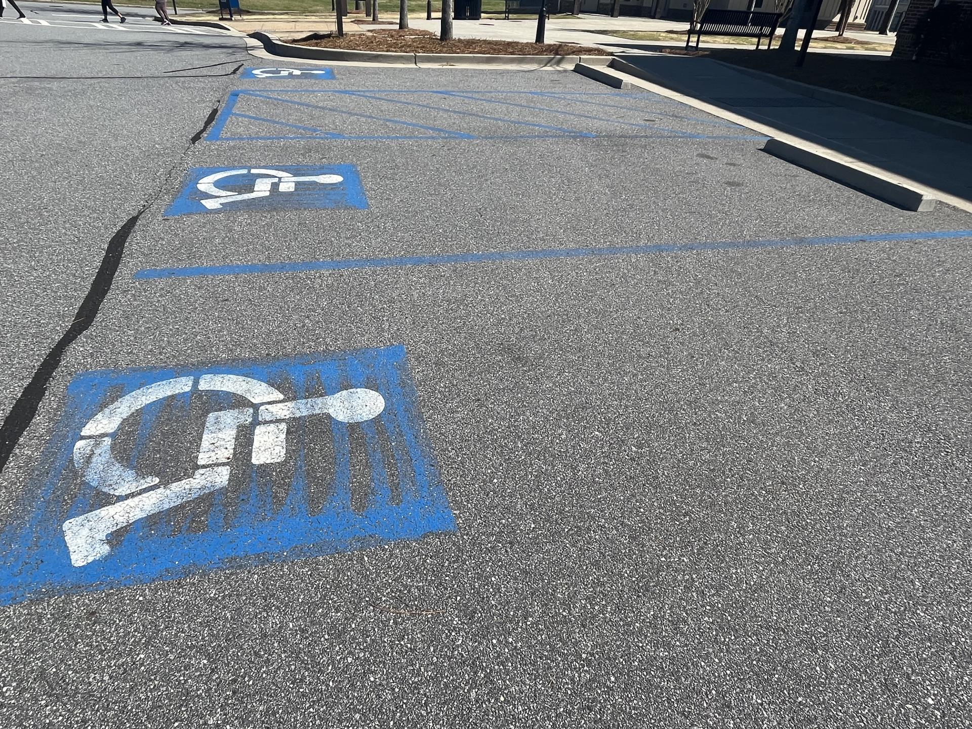 handicapped parking spaces