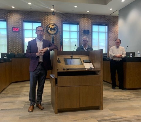 Mayor talking lectern 