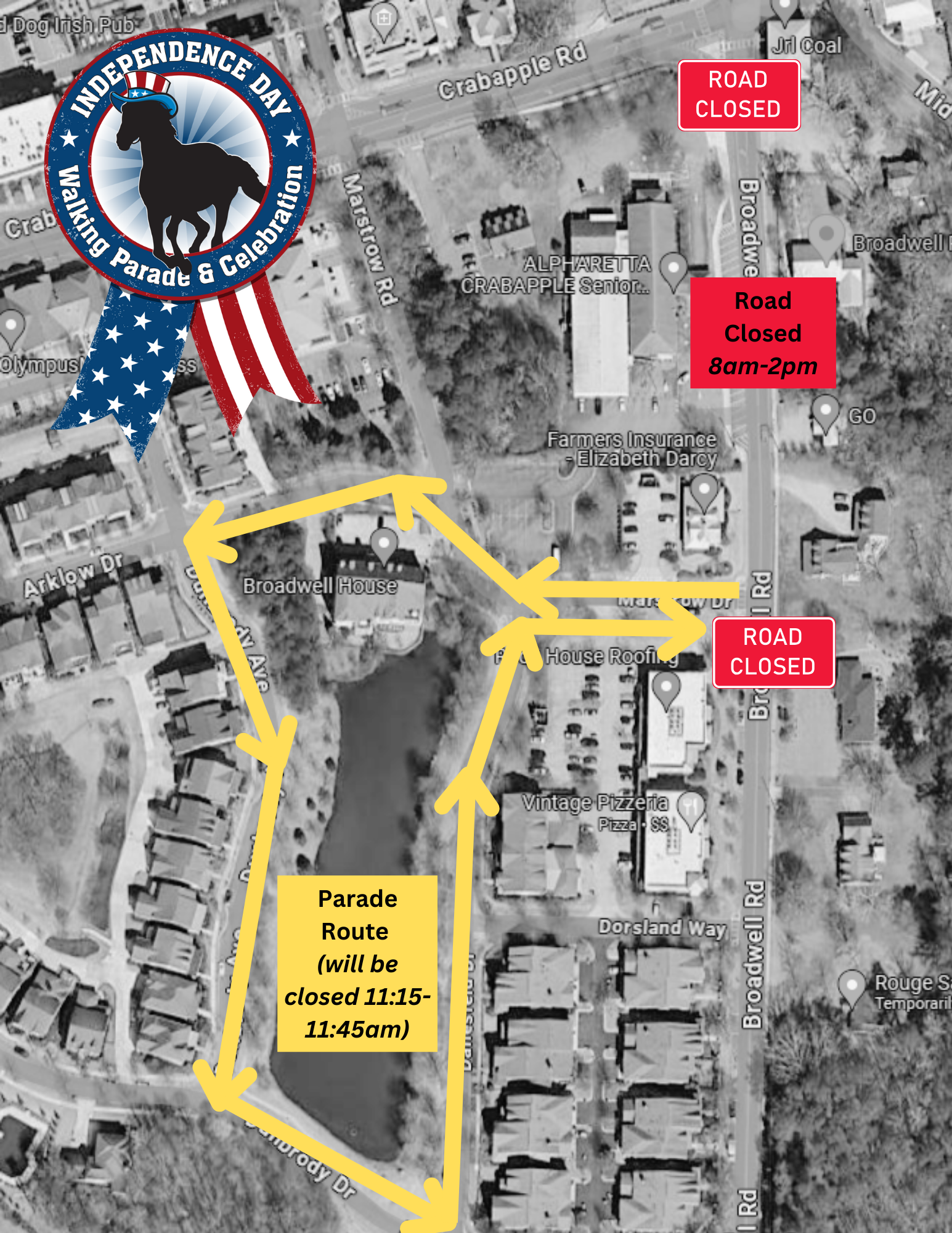 Road Closed for July 4th